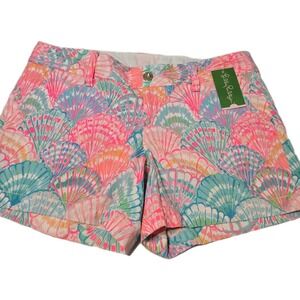 Lilly Pulitzer Women's Callahan Shorts Shell Print Size 10 NWT